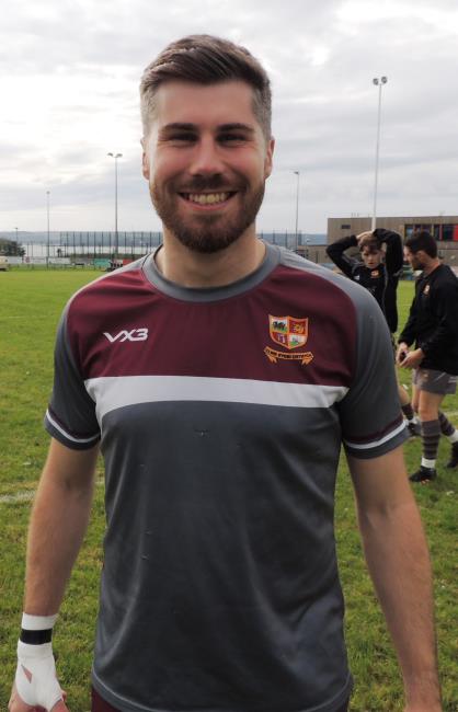 Tomos Lewis - two tries for Crymych centre